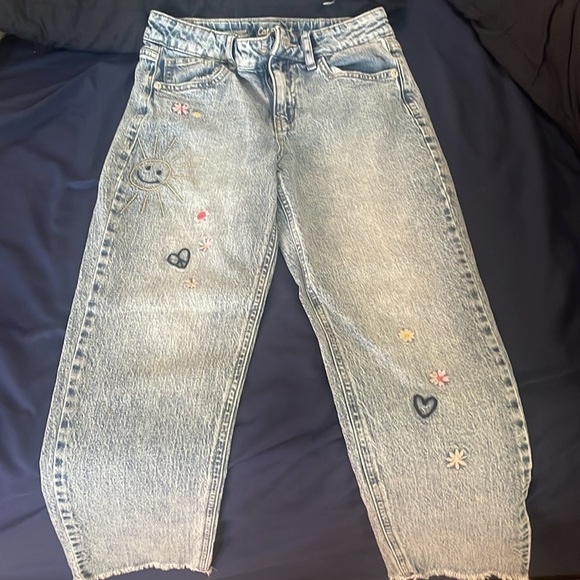 Girls Jeans with embellishments-Size 12 -Cat & Jack - Picture 3 of 4